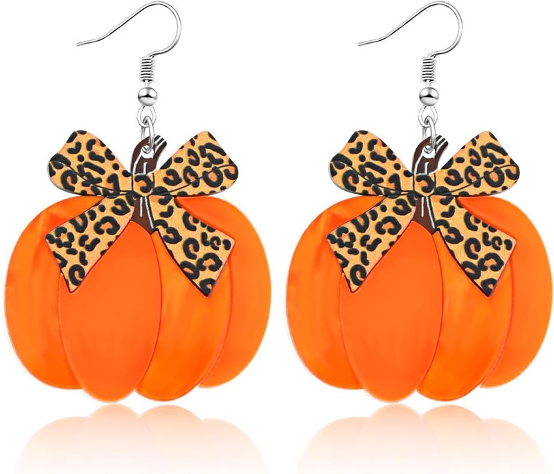 SKYFUN Fall Earrings Crystal Maple Leaf Earring for Women Orange Autumn Maple Leaves Thanksgiving Earrings Drop Dangle Statement Prom Party Jewelry Accessories - Image 1